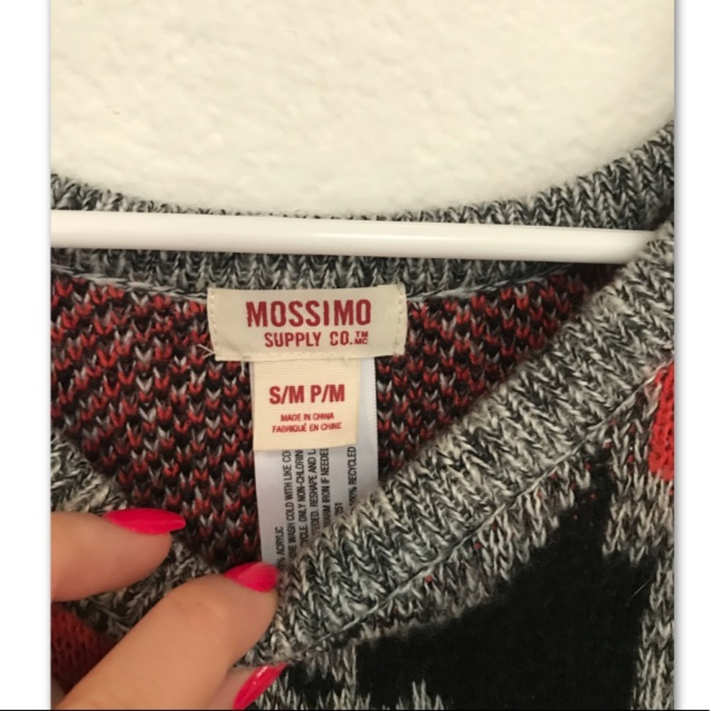 Aztec Sweater Poncho - Picture 3 of 4
